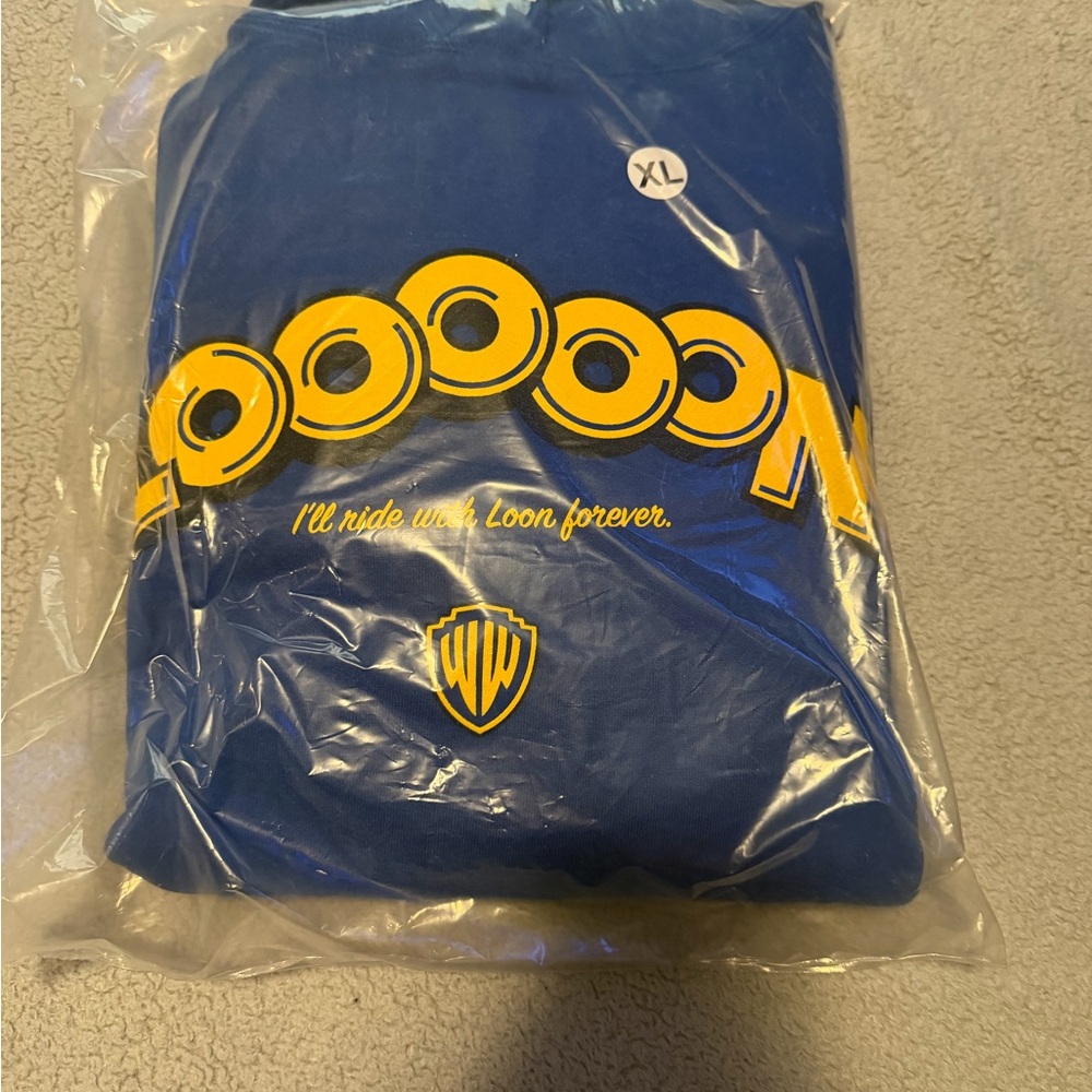 Golden State Warriors Kevon Looney Blue Hoodie with Yellow Graphic